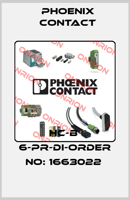 HC-B  6-PR-DI-ORDER NO: 1663022  Phoenix Contact