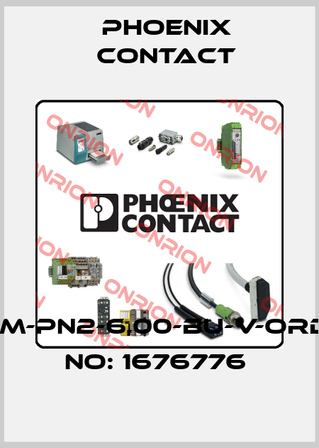 HC-M-PN2-6,00-BU-V-ORDER NO: 1676776  Phoenix Contact