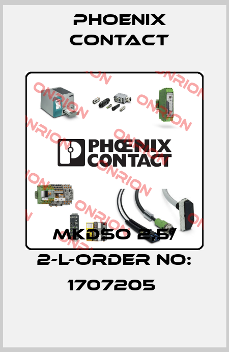 MKDSO 2,5/ 2-L-ORDER NO: 1707205  Phoenix Contact