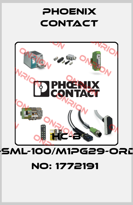 HC-B 48-SML-100/M1PG29-ORDER NO: 1772191  Phoenix Contact