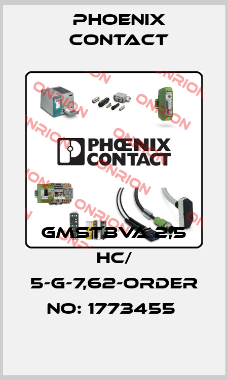 GMSTBVA 2,5 HC/ 5-G-7,62-ORDER NO: 1773455  Phoenix Contact