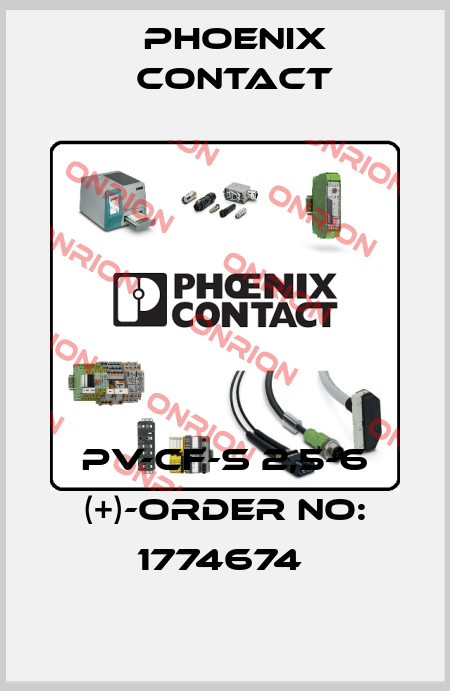 PV-CF-S 2,5-6 (+)-ORDER NO: 1774674  Phoenix Contact