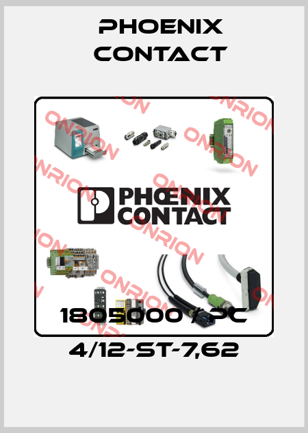 1805000 / PC 4/12-ST-7,62 Phoenix Contact