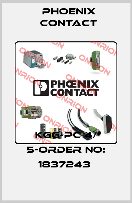 KGG-PC 4/ 5-ORDER NO: 1837243  Phoenix Contact