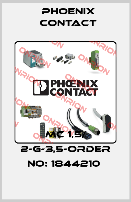 MC 1,5/ 2-G-3,5-ORDER NO: 1844210  Phoenix Contact