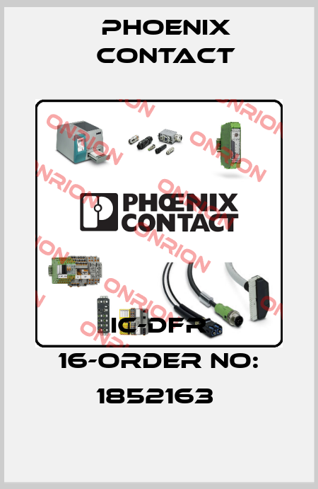 IC-DFR 16-ORDER NO: 1852163  Phoenix Contact