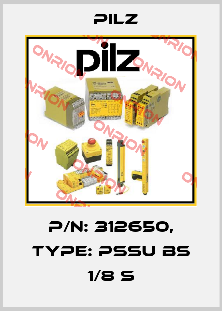 p/n: 312650, Type: PSSu BS 1/8 S Pilz