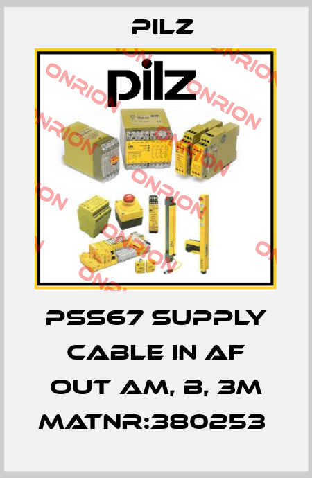 PSS67 Supply Cable IN af OUT am, B, 3m MatNr:380253  Pilz