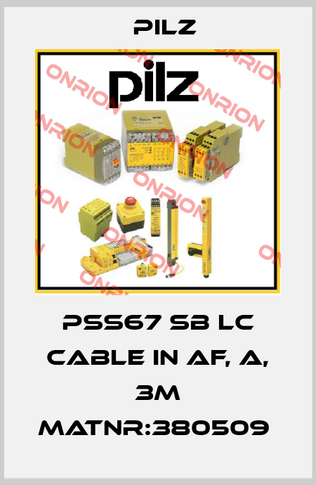 PSS67 SB LC Cable IN af, A, 3m MatNr:380509  Pilz