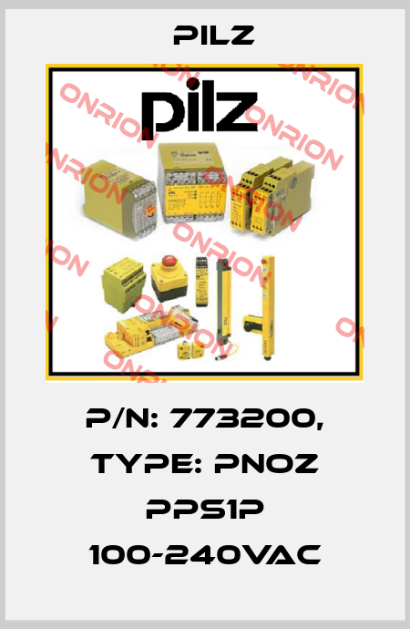 p/n: 773200, Type: PNOZ pps1p 100-240VAC Pilz