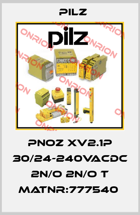 PNOZ XV2.1P 30/24-240VACDC 2n/o 2n/o t MatNr:777540  Pilz