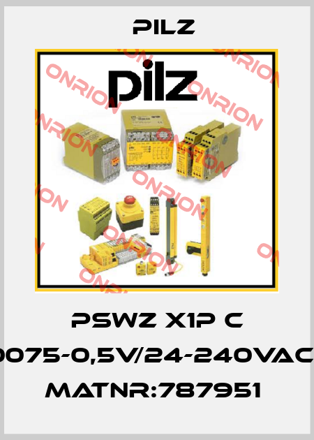 PSWZ X1P C 0,0075-0,5V/24-240VACDC MatNr:787951  Pilz