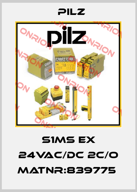 S1MS Ex 24VAC/DC 2c/o MatNr:839775  Pilz
