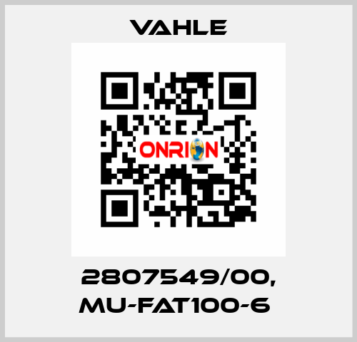 2807549/00, MU-FAT100-6  Vahle