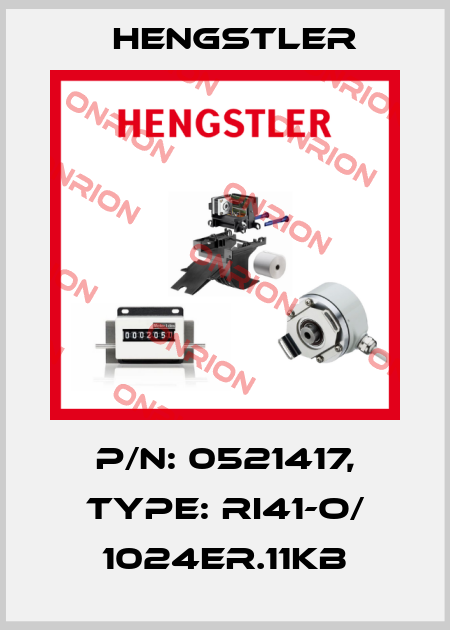 p/n: 0521417, Type: RI41-O/ 1024ER.11KB Hengstler