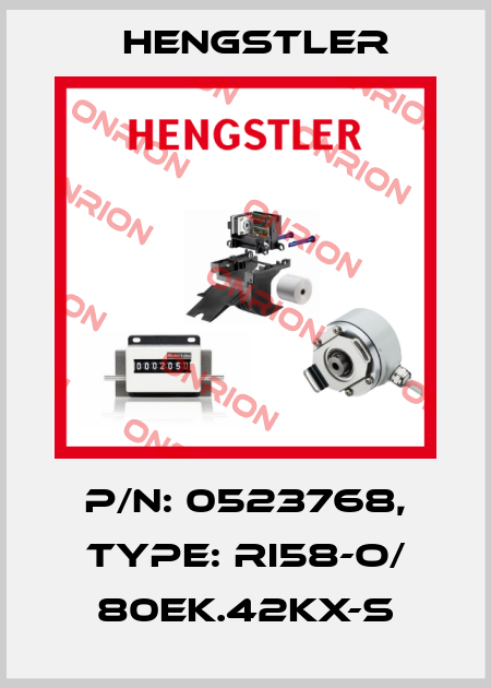 p/n: 0523768, Type: RI58-O/ 80EK.42KX-S Hengstler