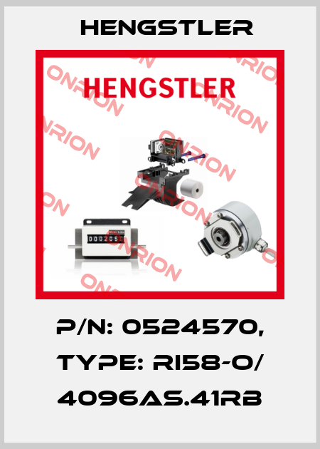 p/n: 0524570, Type: RI58-O/ 4096AS.41RB Hengstler