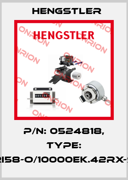 p/n: 0524818, Type: RI58-O/10000EK.42RX-S Hengstler