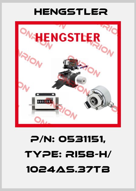 p/n: 0531151, Type: RI58-H/ 1024AS.37TB Hengstler