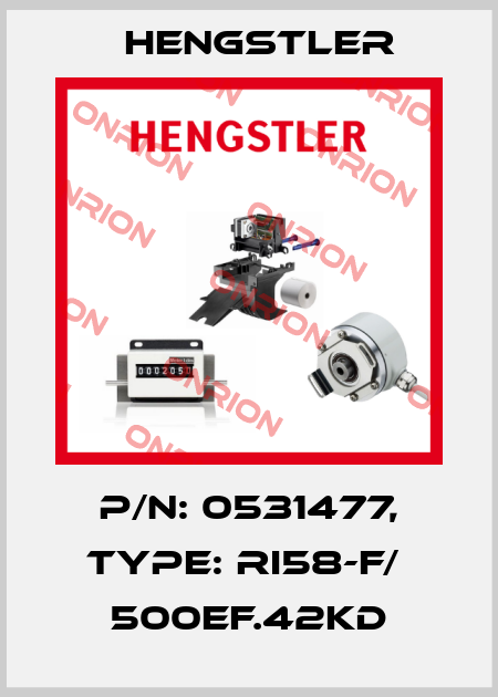 p/n: 0531477, Type: RI58-F/  500EF.42KD Hengstler