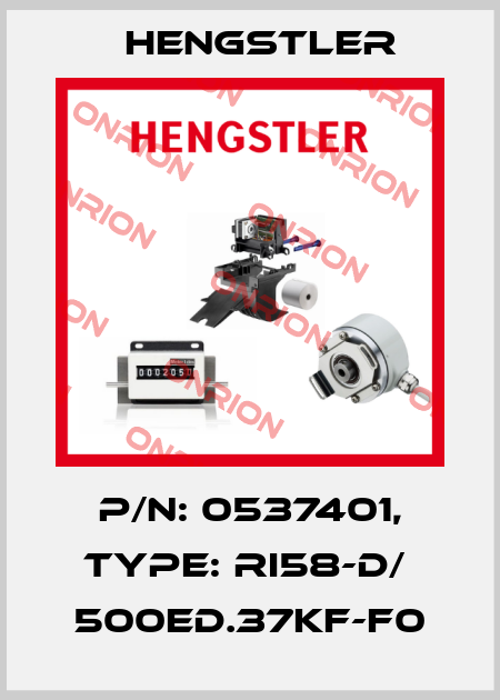 p/n: 0537401, Type: RI58-D/  500ED.37KF-F0 Hengstler