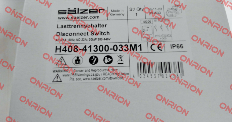 H408-41300-033M1 Salzer