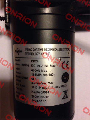 F3004.00044 Obsolete!! Replaced by FD-24-A1-385.580-C33 + CB-1A-230 + remote control  Sanxing