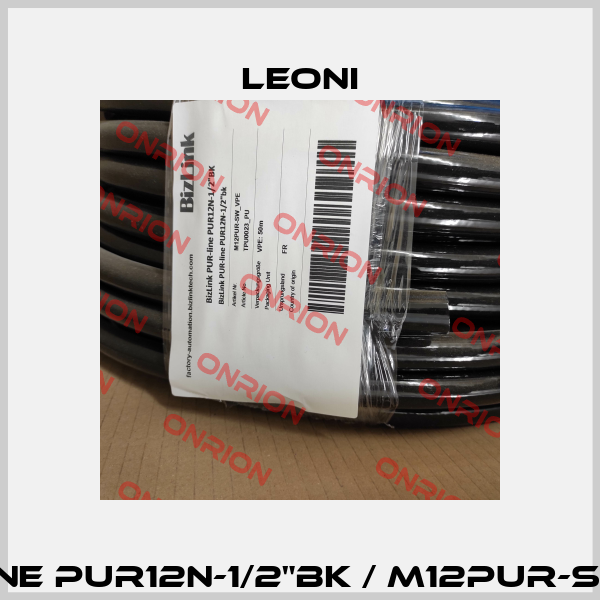 PUR-line PUR12N-1/2"BK / M12PUR-SW_VPE Leoni