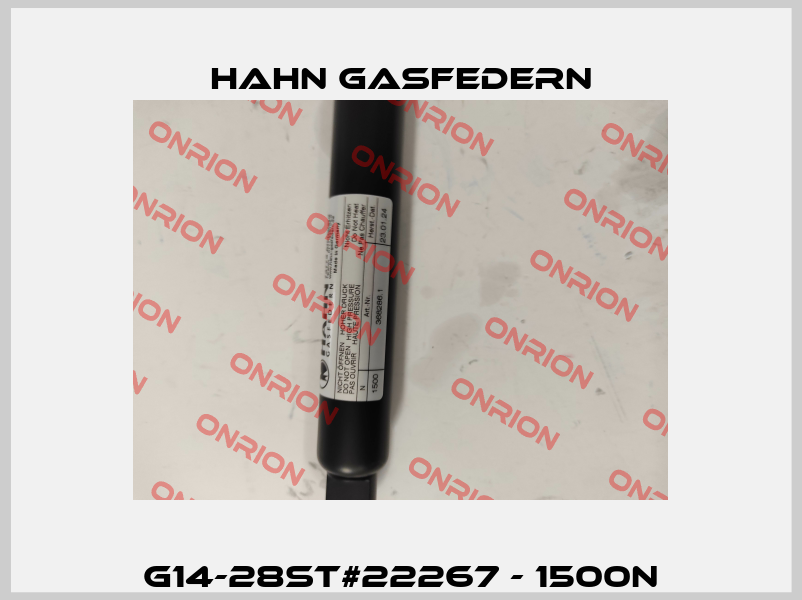 G14-28ST#22267 - 1500N Hahn Gasfedern