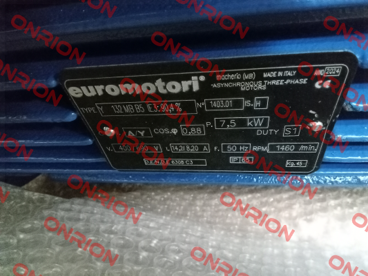 SERIE Y IE3 132MB kW7,5 P4 B5 V400/690-3ph-50Hz GHISA Euromotori