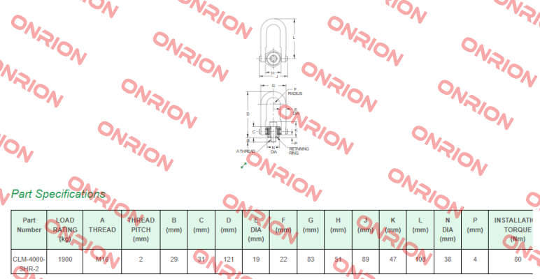 CLM-4000-SHR-2 Carr Lane