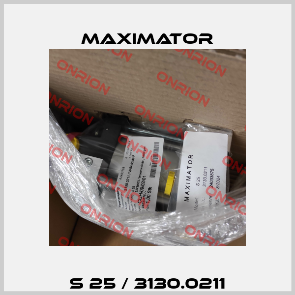 S 25 / 3130.0211 Maximator