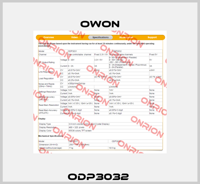 ODP3032  Owon