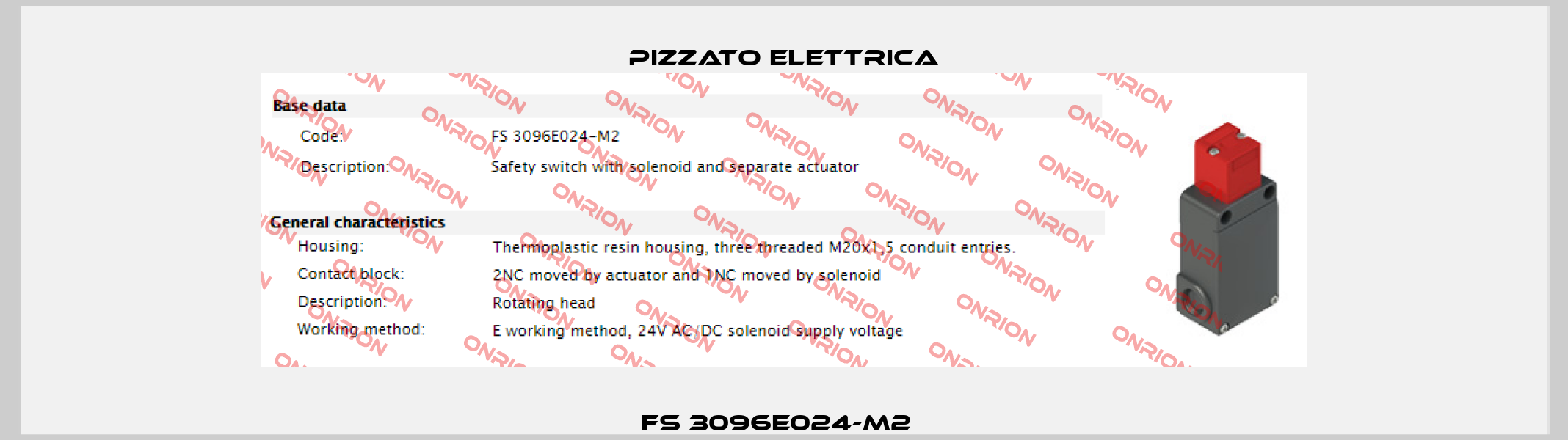 FS 3096E024-M2   Pizzato Elettrica