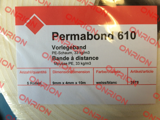 Permabond 610(not available)  Permabond