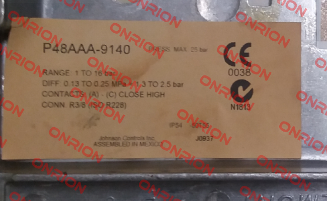 P48AAA-9140 (284.2264) Johnson Controls