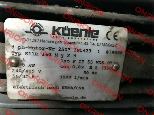 K11R 160 MY2H  oem  Küenle