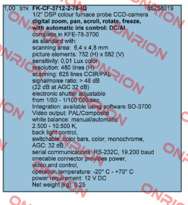 FK-CF-3712-2-78- IQ  Pieper