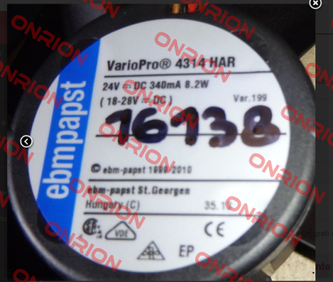 VARİO PRO 4314 HAR oem  EBM Papst