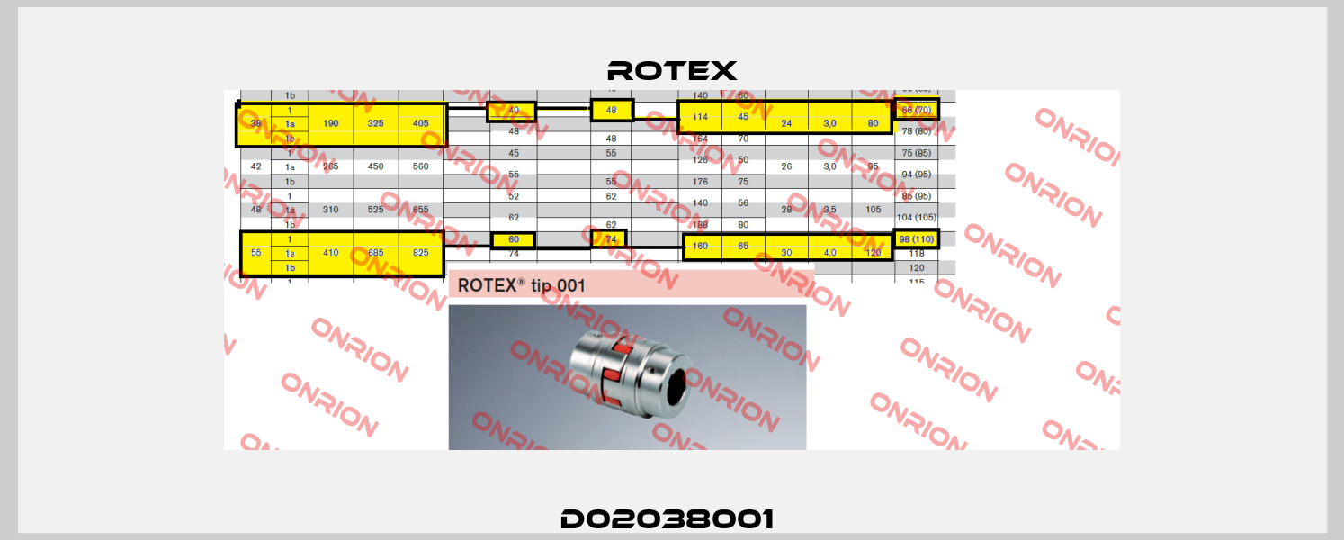 D02038001  Rotex