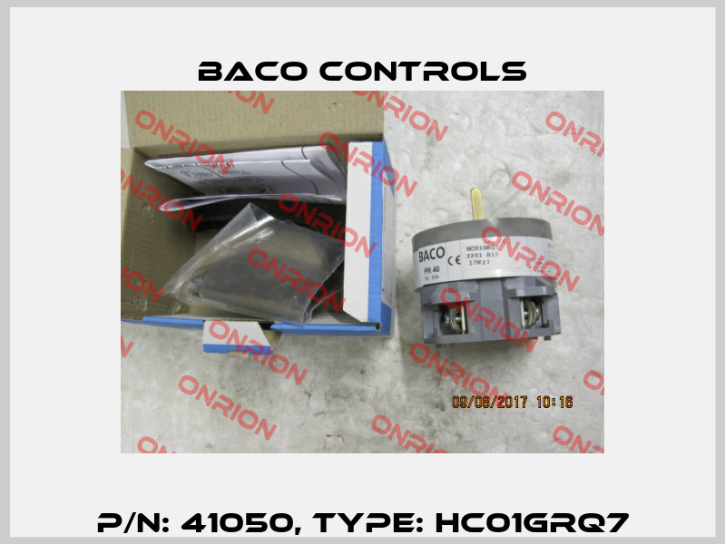 P/N: 41050, Type: HC01GRQ7 Baco Controls
