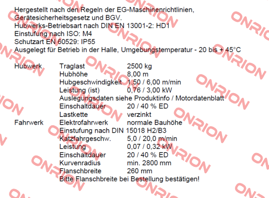 ST 5025-6/1,5 1/1  Stahl CraneSystems