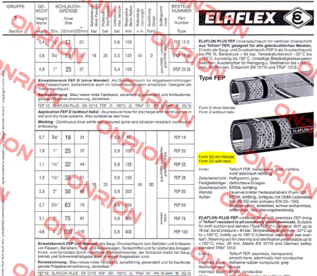 Elaflon Plus Universalschlauch (FEP 19)  Elaflex