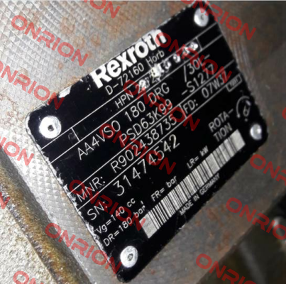 AA4VS0 180 DRG/30L-PSD63K99-S1277 not available  Rexroth