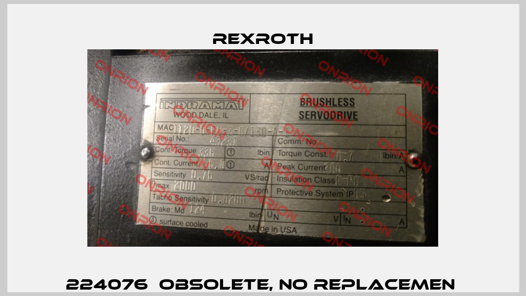 224076  obsolete, no replacemen  Rexroth