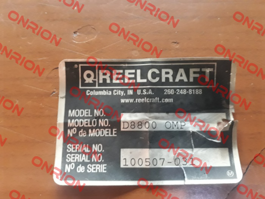 D8800 OMP obsolete,no replacement  Reelcraft