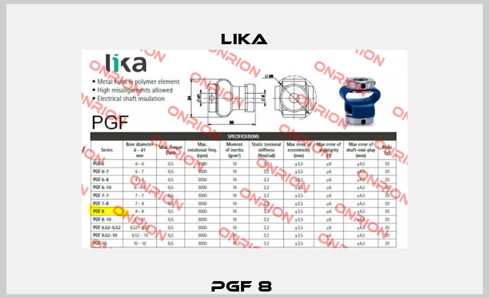 PGF 8  Lika