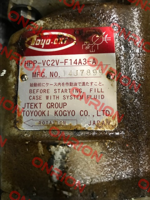 HPP-VC2V-F14A3-A has been replaced with new model HPP-VC2V-F14A3-B  Toyooki