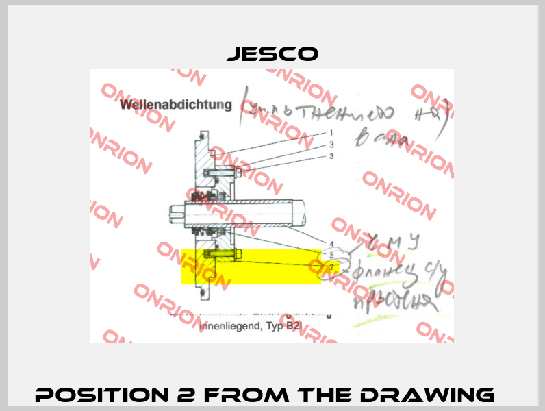Position 2 from the drawing   Jesco