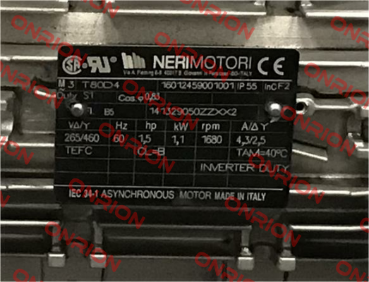 T80D4,16012459001001  Neri Motori